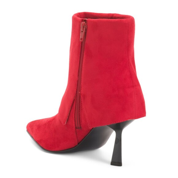 NINE WEST Red Bazie Ankle Booties - Picture 2 of 2